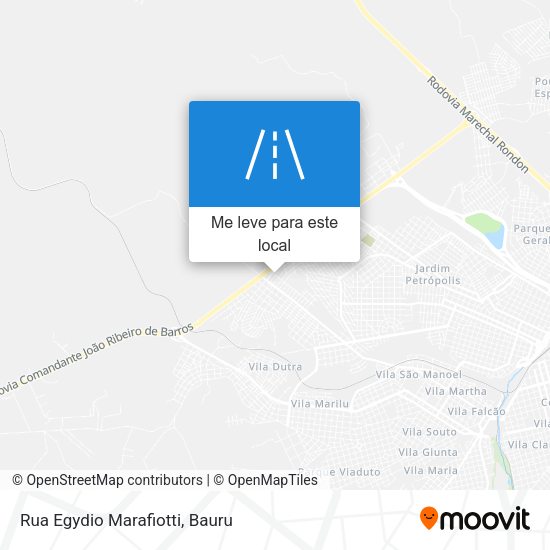 Rua Egydio Marafiotti mapa
