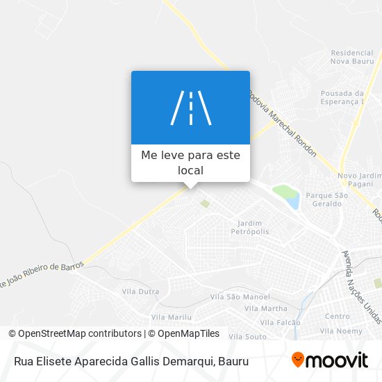 Rua Elisete Aparecida Gallis Demarqui mapa