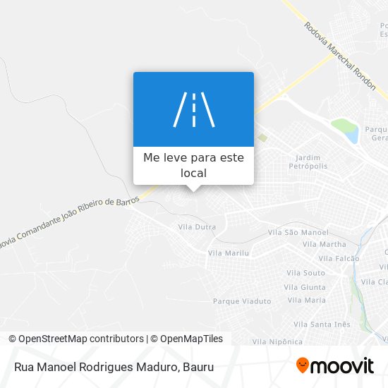 Rua Manoel Rodrigues Maduro mapa