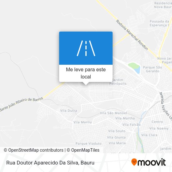 Rua Doutor Aparecido Da Silva mapa