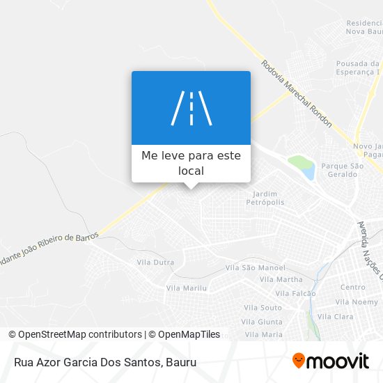 Rua Azor Garcia Dos Santos mapa
