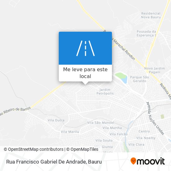 Rua Francisco Gabriel De Andrade mapa