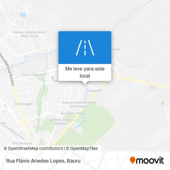 Rua Flávio Ariedes Lopes mapa