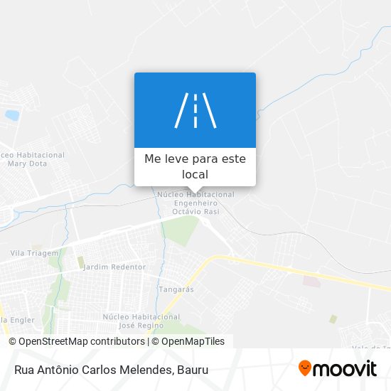 Rua Antônio Carlos Melendes mapa