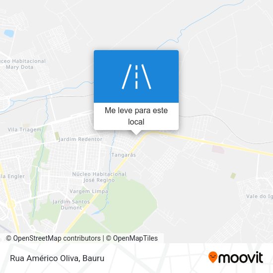 Rua Américo Oliva mapa