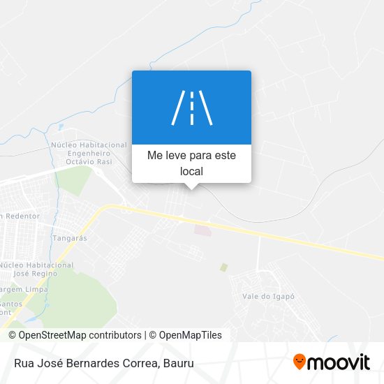 Rua José Bernardes Correa mapa