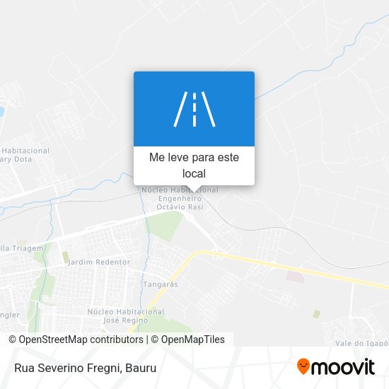 Rua Severino Fregni mapa