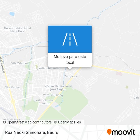 Rua Naoki Shinohara mapa