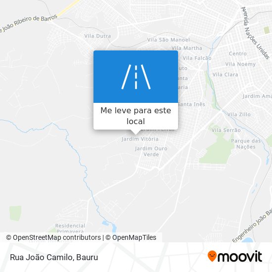 Rua João Camilo mapa