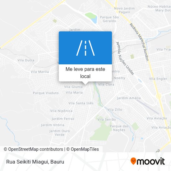 Rua Seikiti Miagui mapa