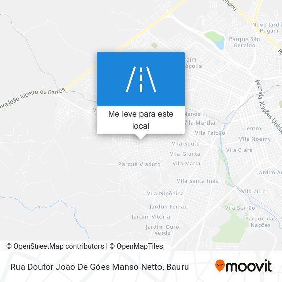 Rua Doutor João De Góes Manso Netto mapa