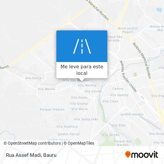 Rua Assef Madi mapa
