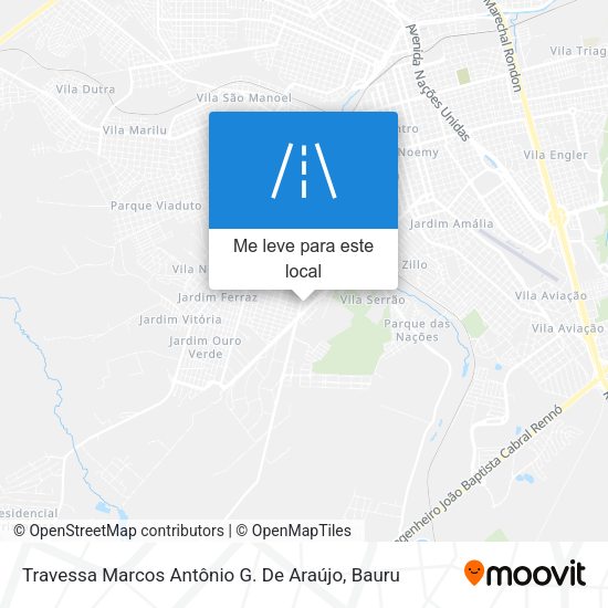 Travessa Marcos Antônio G. De Araújo mapa