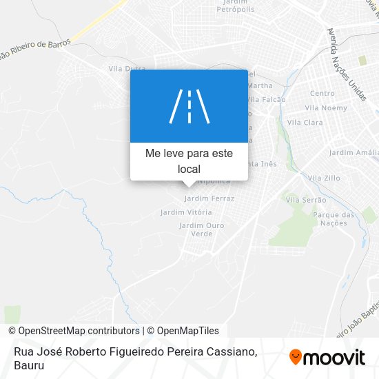 Rua José Roberto Figueiredo Pereira Cassiano mapa