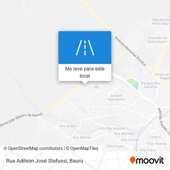Rua Adilson José Stafussi mapa