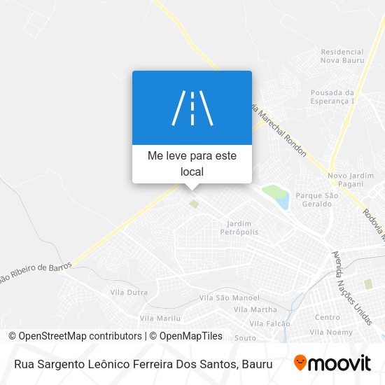 Rua Sargento Leônico Ferreira Dos Santos mapa