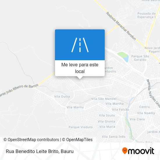 Rua Benedito Leite Brito mapa