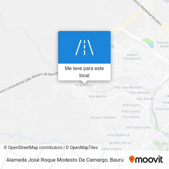 Alameda José Roque Modesto De Camargo mapa