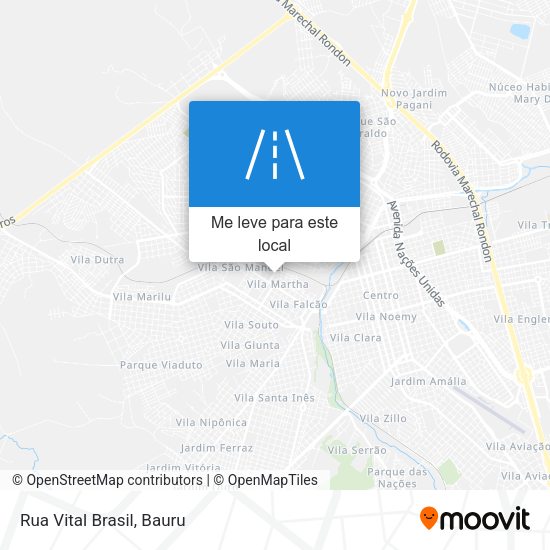 Rua Vital Brasil mapa