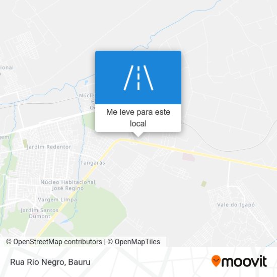 Rua Rio Negro mapa