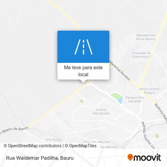 Rua Waldemar Padilha mapa