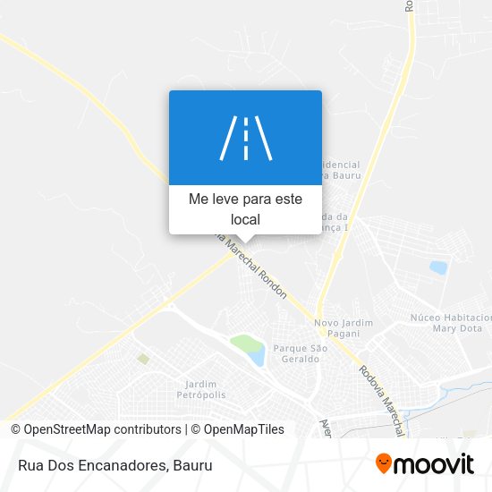Rua Dos Encanadores mapa