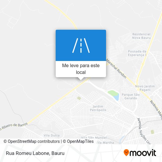 Rua Romeu Labone mapa