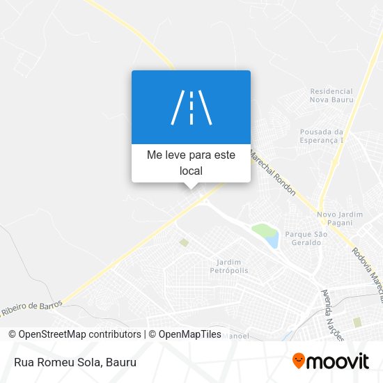 Rua Romeu Sola mapa