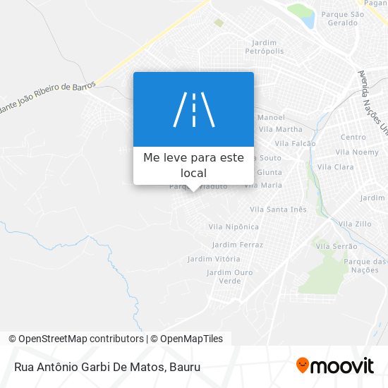 Rua Antônio Garbi De Matos mapa