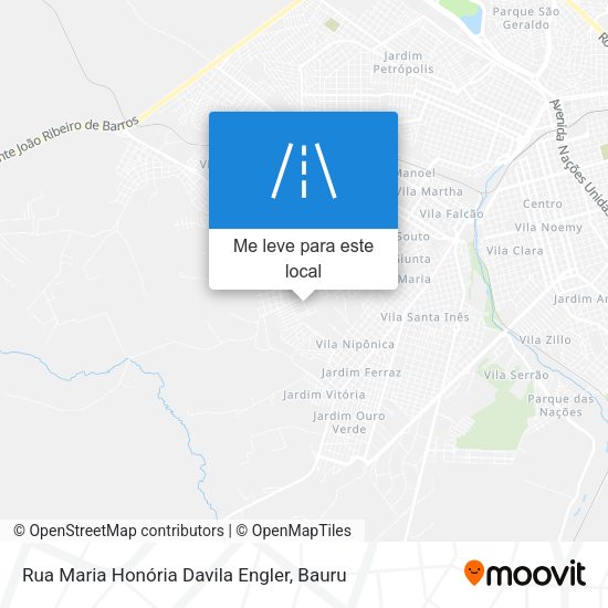Rua Maria Honória Davila Engler mapa
