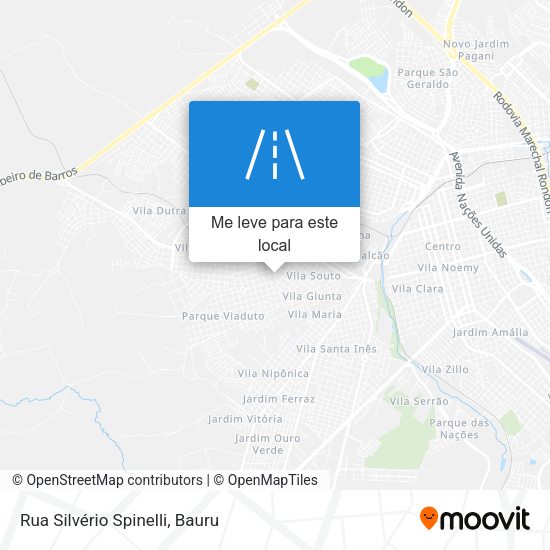 Rua Silvério Spinelli mapa