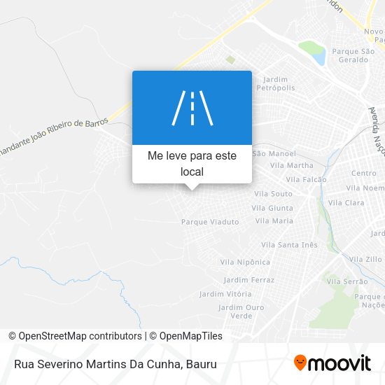 Rua Severino Martins Da Cunha mapa