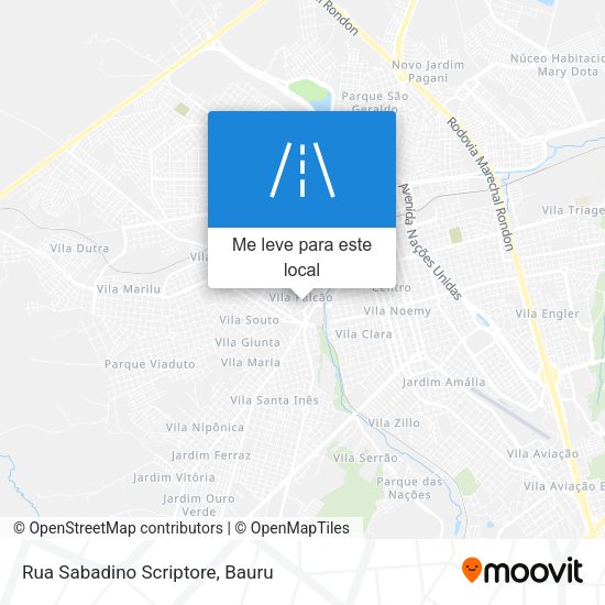 Rua Sabadino Scriptore mapa