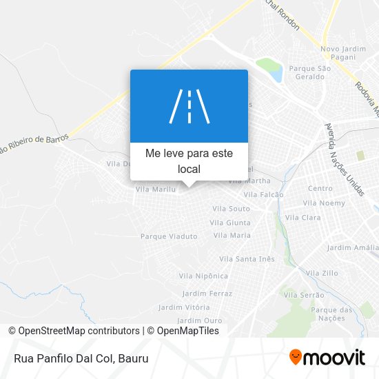 Rua Panfilo Dal Col mapa