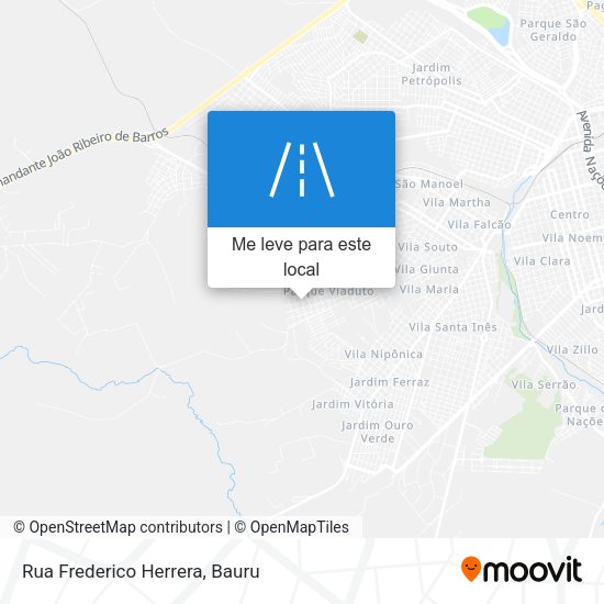 Rua Frederico Herrera mapa