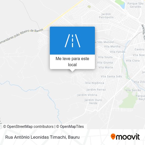 Rua Antônio Leonidas Timachi mapa