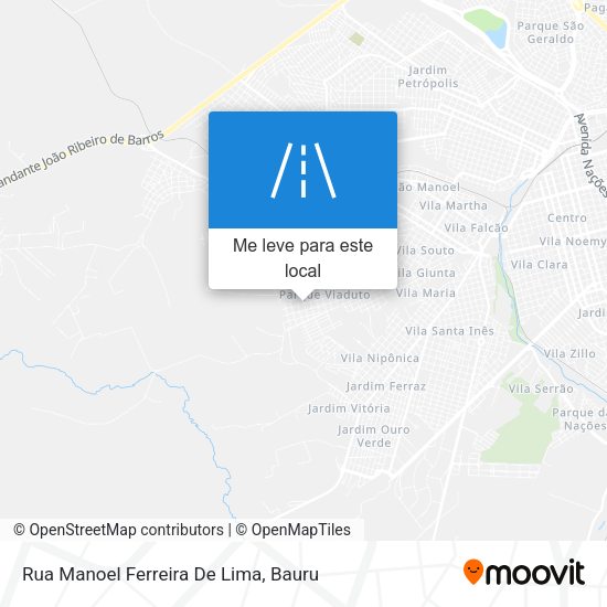 Rua Manoel Ferreira De Lima mapa