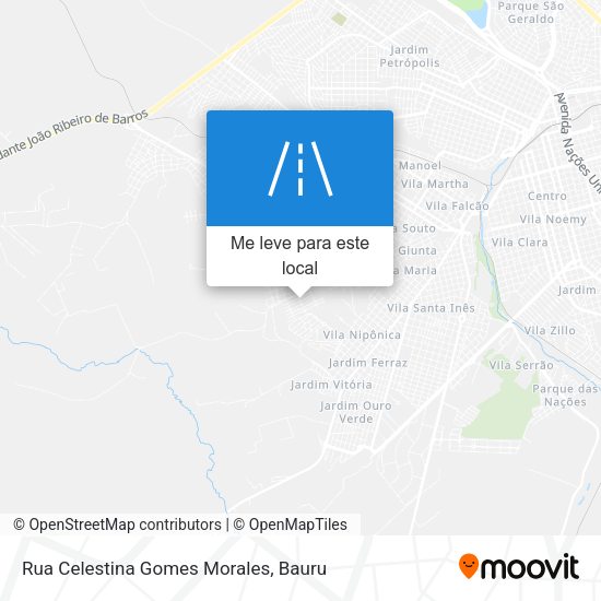 Rua Celestina Gomes Morales mapa