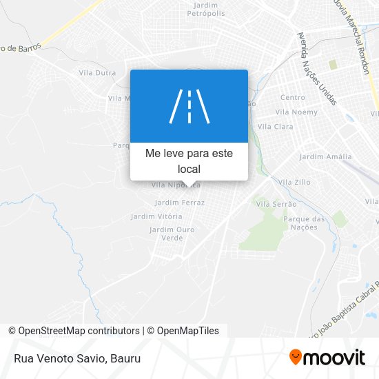 Rua Venoto Savio mapa