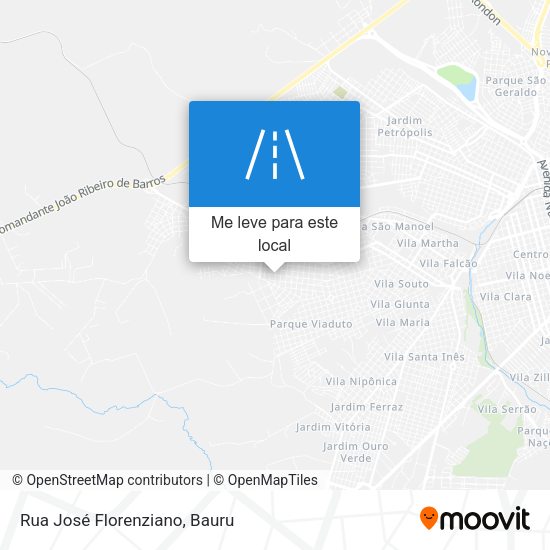 Rua José Florenziano mapa