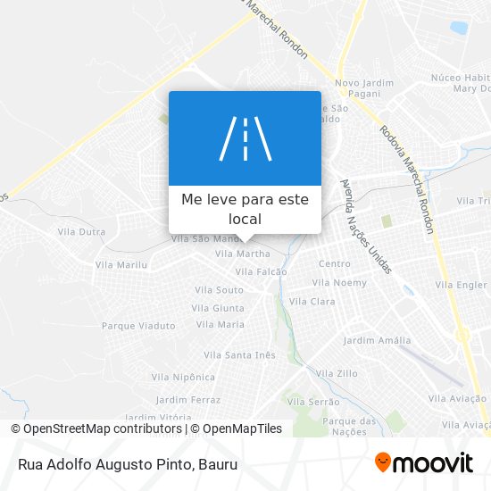 Rua Adolfo Augusto Pinto mapa