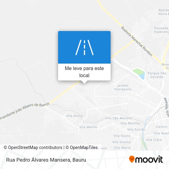 Rua Pedro Álvares Mansera mapa
