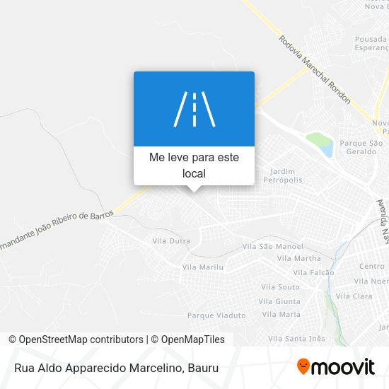 Rua Aldo Apparecido Marcelino mapa