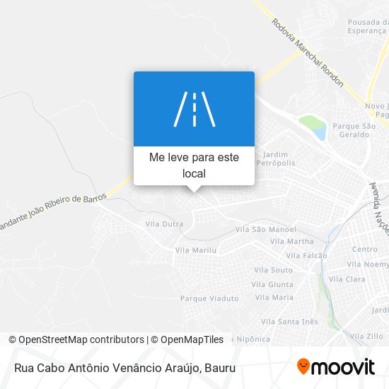 Rua Cabo Antônio Venâncio Araújo mapa
