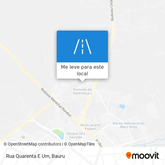 Rua Quarenta E Um mapa