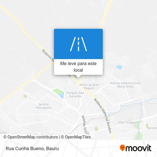 Rua Cunha Bueno mapa