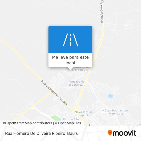 Rua Homero De Oliveira Ribeiro mapa