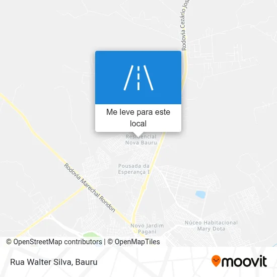 Rua Walter Silva mapa
