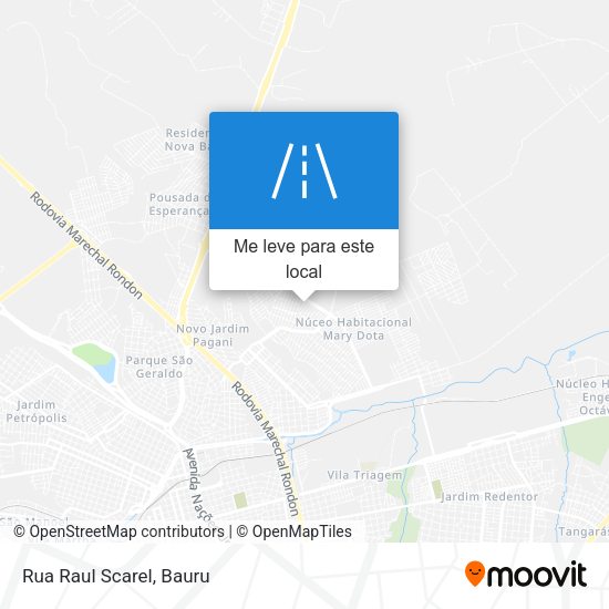 Rua Raul Scarel mapa