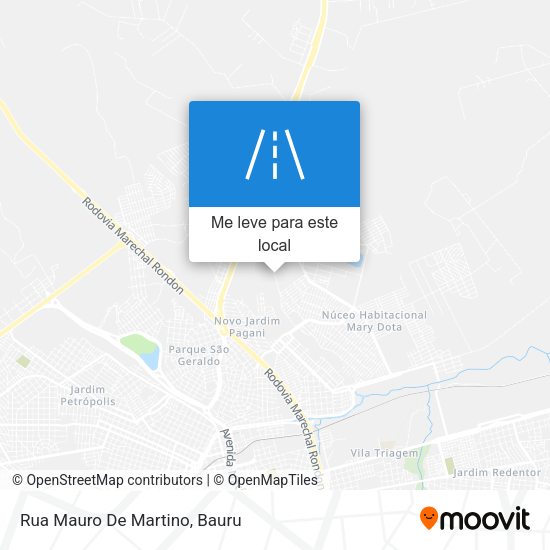 Rua Mauro De Martino mapa